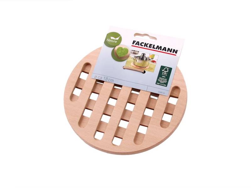 Podstawka pod garnek drewniana okr. FM