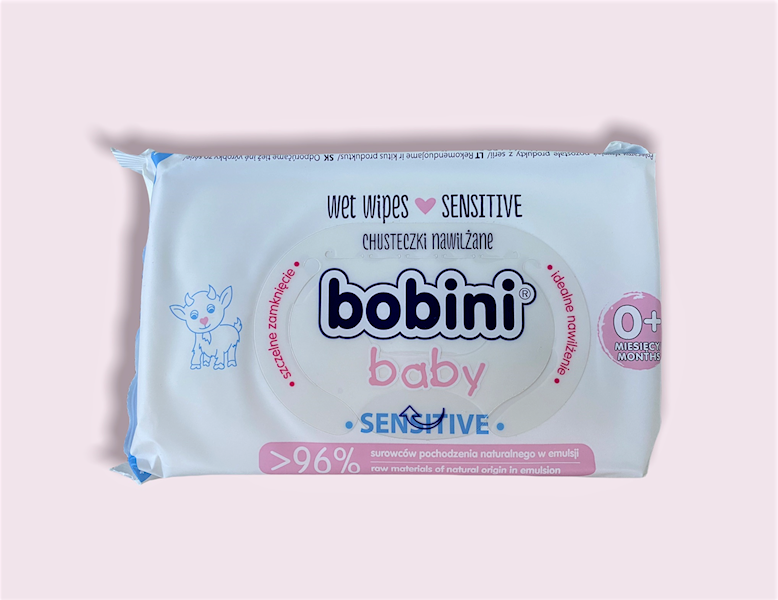 Chusteczki nawilżone Bobini Baby Sensitiv.