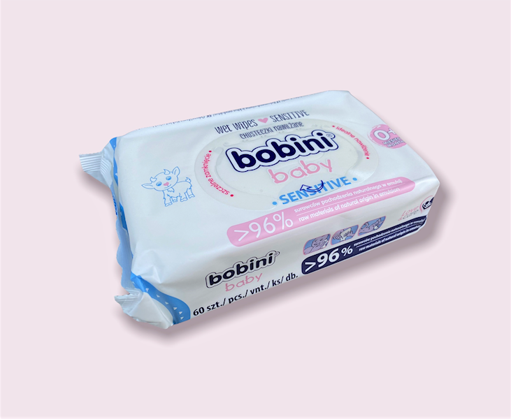 Chusteczki nawilżone Bobini Baby Sensitiv.