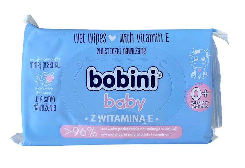 Chusteczki nawilżone Bobini Baby Wit.E