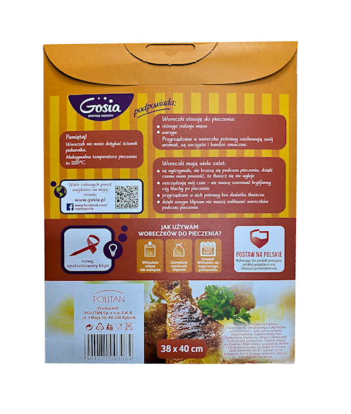 Woreczki do pieczenia Gosia 6szt.