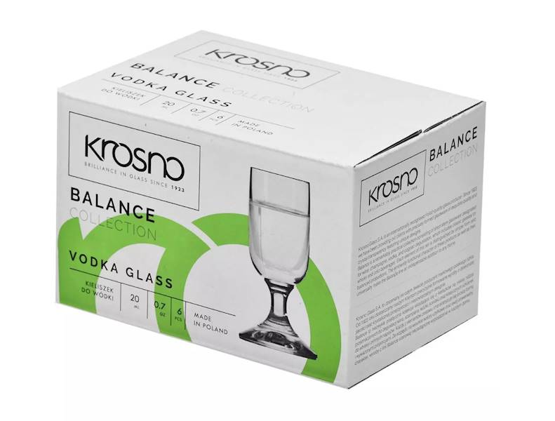 Kieliszek do wódki na nóżce 20ml.