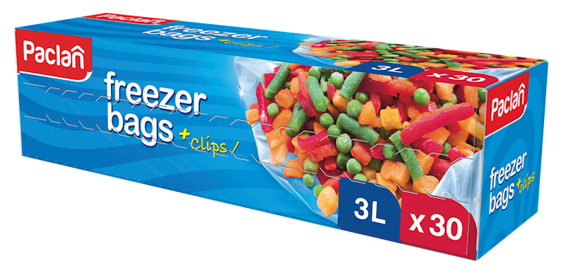 Woreczki na mrożonki Paclan 3L/30szt