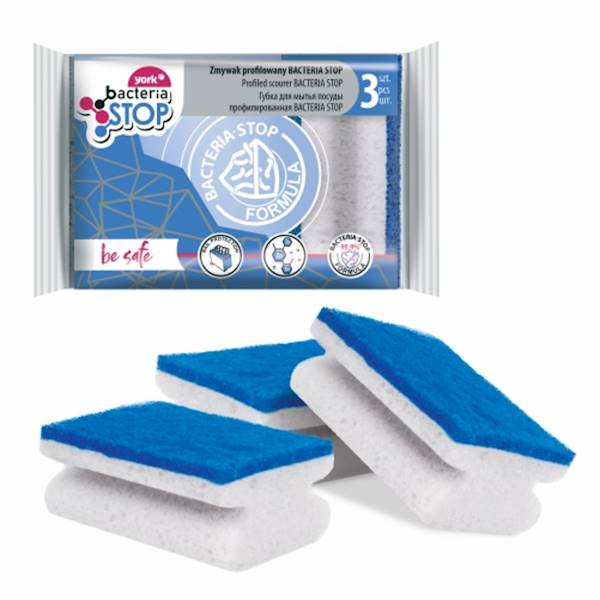 Zmywak profilowany Bacteria Stop/3szt