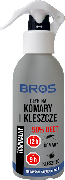 BROS Komary-Kleszcz pł.50% DEET 130ml.
