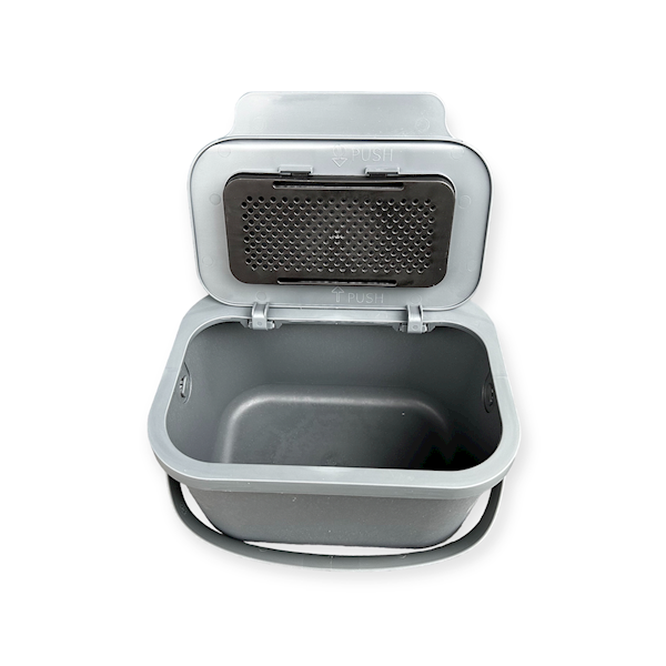 BINI mini pojemnik do segregacji odpadów grey/grey 4,5L