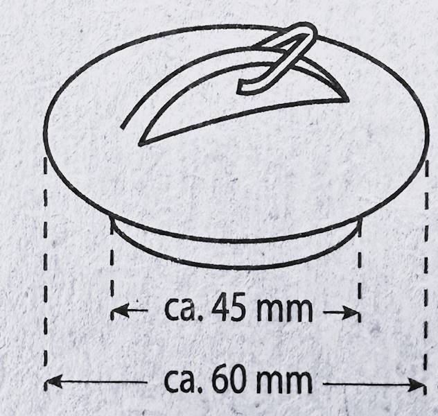 Korek - zatyczka do zlewu 6cm