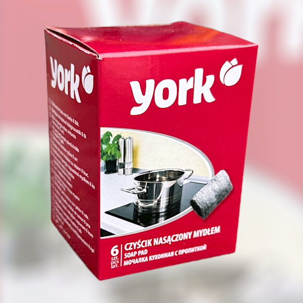 Myjka nasączona mydłem YORK