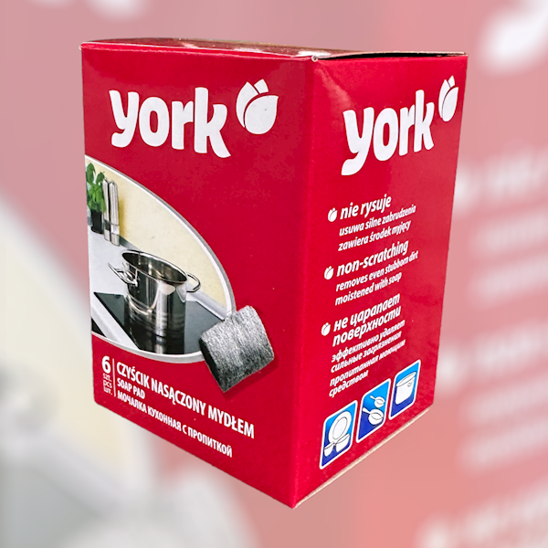 Myjka nasączona mydłem YORK