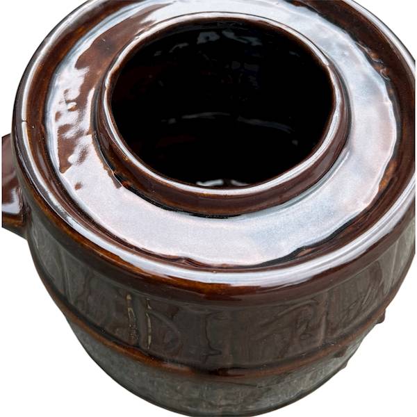Garnek gliniany - beczka 5,0L