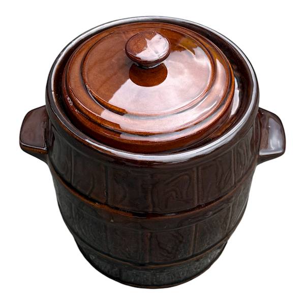 Garnek gliniany - beczka 5,0L