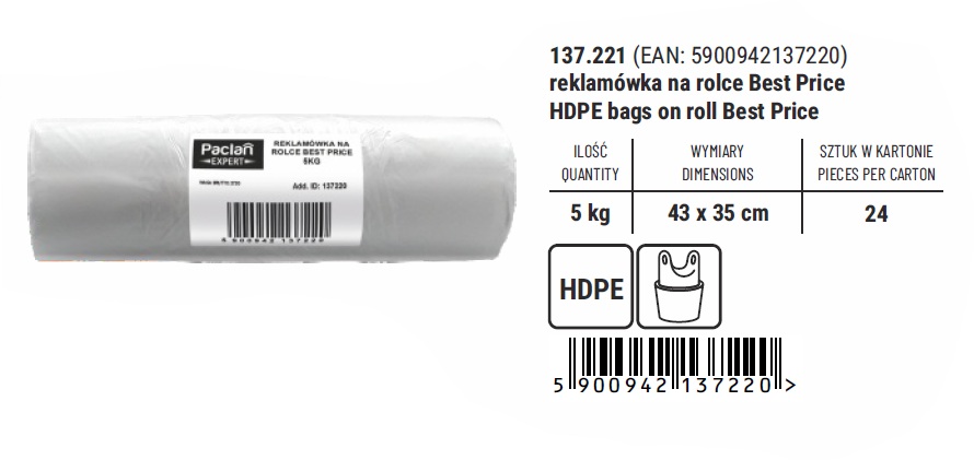 Reklamówka na rolce Akma