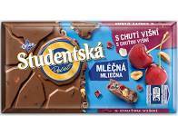 STUDENCKA CZEKOLADA MLECZNA Z WIŚNIĄ 180G