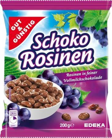 G&G SCHOKO ROSINEN 200G