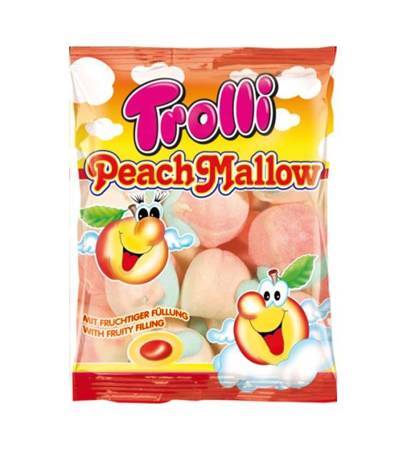 TROLLI PEACH MALLOW PIANKI 150G