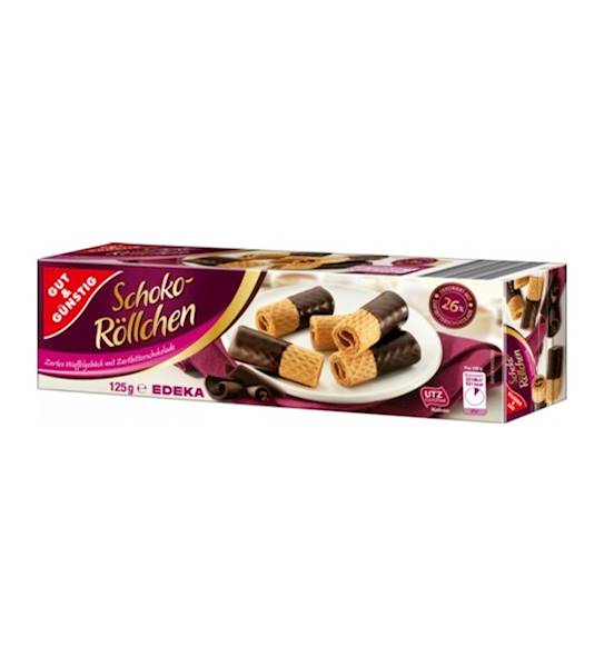 G&G SCHOKO ROLLCHEN GORZKIE125G,