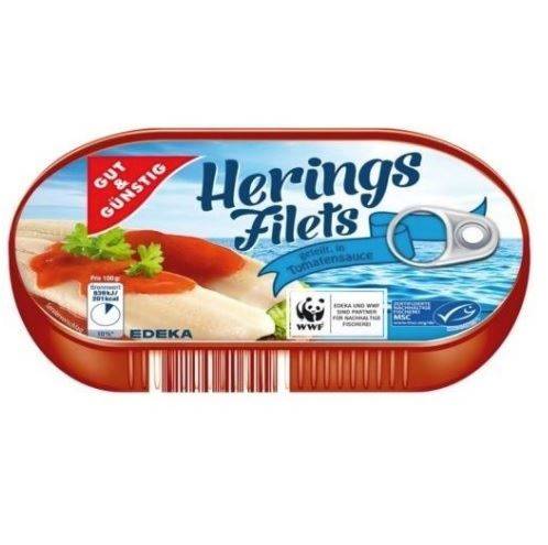 G&G HERINGS FILETS ŚLEDŹ W SOSIE POMIDOROWYM 200G