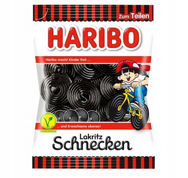 HARIBO LAKRITZ SCHNECKEN ŻELKI 175G