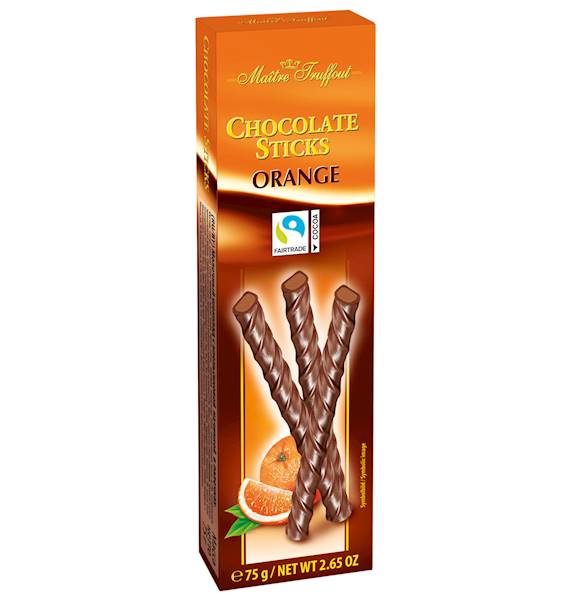 PALUSZKI CZEKOLADOWE O SMAKU POMARAŃCZY 75G 