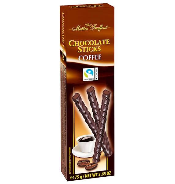 PALUSZKI CZEKOLADOWE O SMAKU KAWOWYM 75G