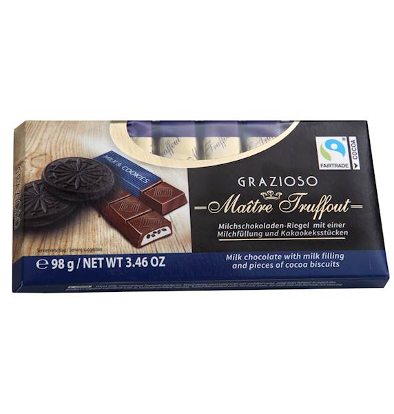 GRAZIOSO MILK & COOKIES 100G