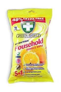 GREEN SHIELD HOUSEHOLD CHUSTECZKI MOKRE 70SZT