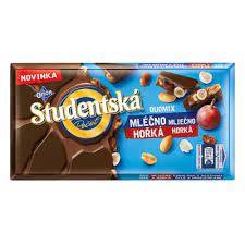 STUDENCKA MLECZNO GORZKA CZEKOLADA 180G