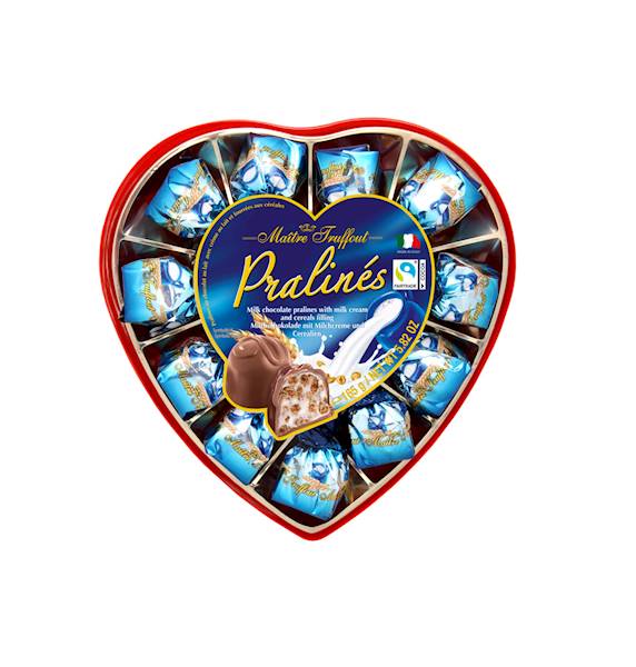 MAITRE SERCE - PRALINKI Z MLECZNYM NADZIENIEM 
