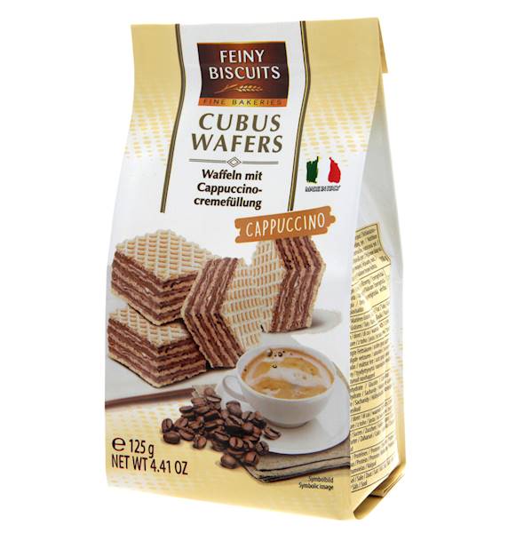 CUBUS WAFELKI O SMAKU CAPPUCINO 125G.