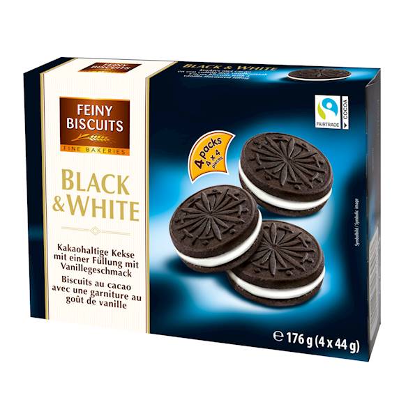 CIASTKA CZARNE Z BIAŁYM 176G.
