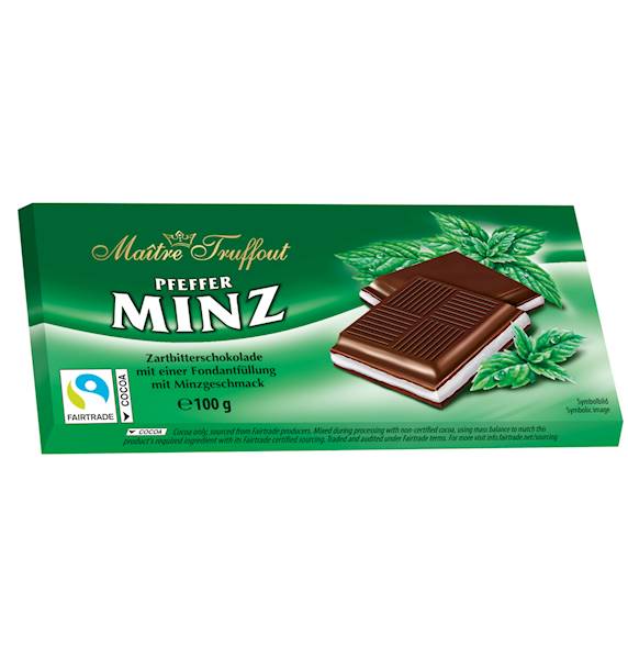 MAITRE CZEKOLADA Z NADZIENIEM MIĘTOWYM 100G