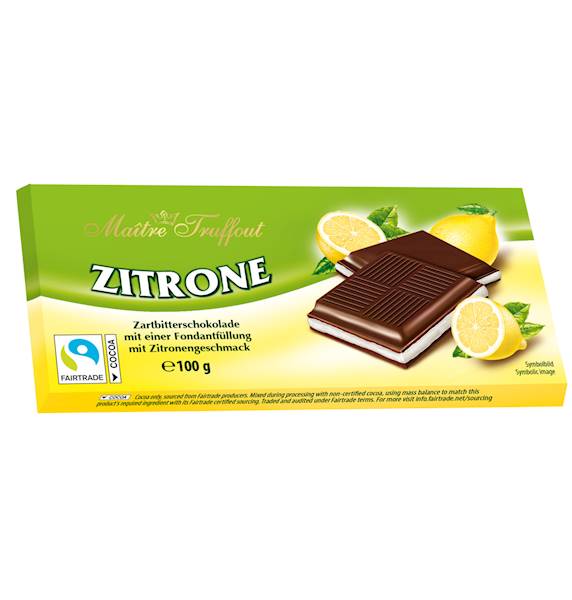 MAITRE CZEKOLADA Z NADZIENIEM CYTRYNOWYM 100G