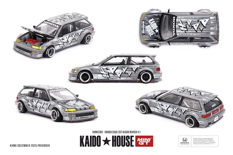 KAIDO HOUSE X MINI GT 1:64 HONDA CIVIC (EF) KAIDO MANGA V1 1987