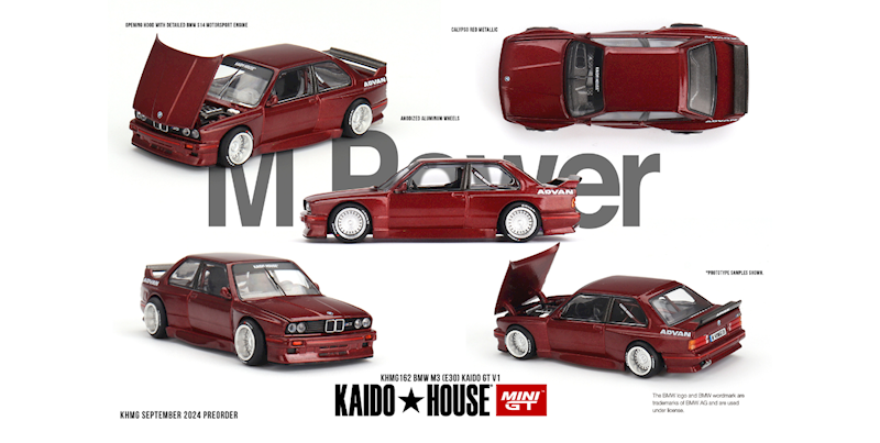 KAIDO HOUSE X MINI GT 1:64 BMW E30 M3 KAIDO GT V1 1989