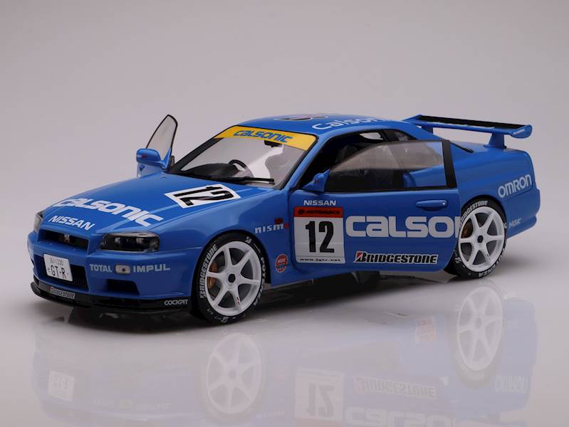 SOLIDO 1:18 NISSAN GT-R R34 STREETFIGHTER CALSONIC TRIBUTE 2000 BLUE
