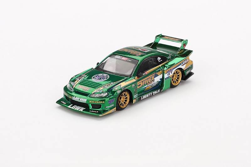 MINI GT 1:64 NISSAN SILVIA S15 LB-SUPER SILHOUETTE FAUSTO RACING 2024 RHD