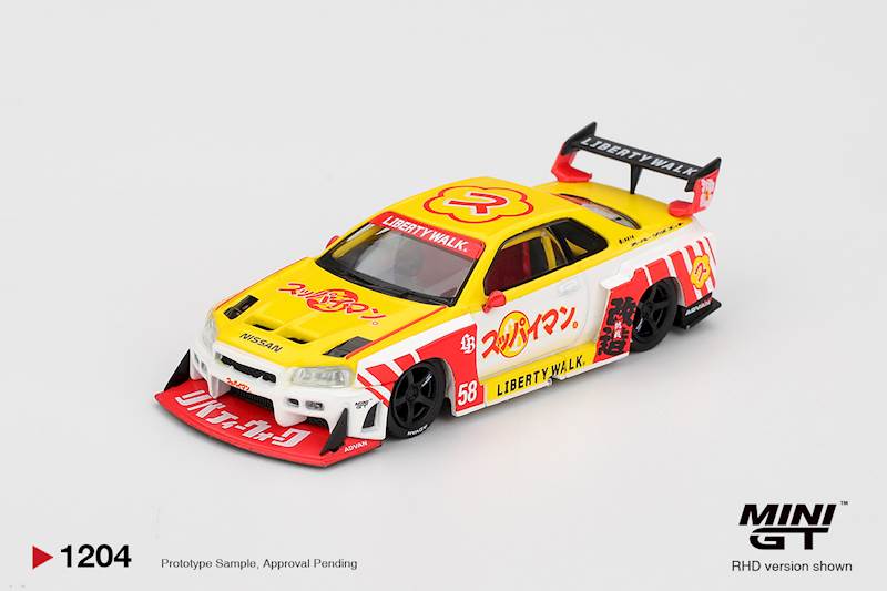 MINI GT 1:64 NISSAN SKYLINE R34 LB-ER34 SUPER SIHOUETTE SUPPAIMAN OKINAWA MGT01204-R