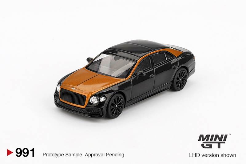 MINI GT 1:64 BENTLEY FLYING SPUR ORANGE FLAME-ONYX 2024 (BLISTER)