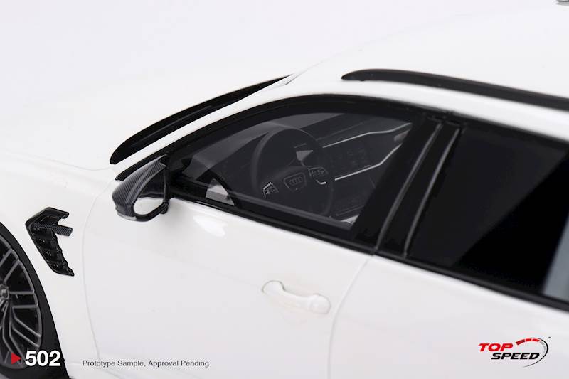 TOP SPEED 1:18 AUDI RS6-R ABT GLACIER WHITE METALLIC 2023