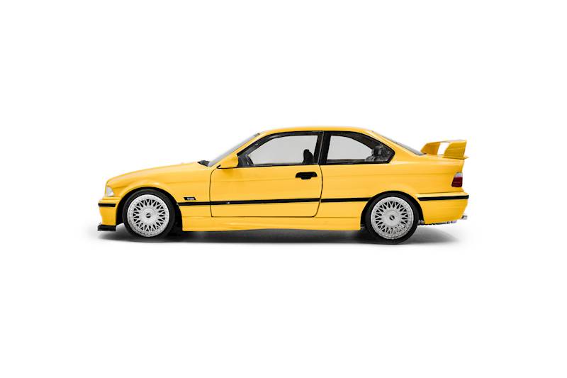 SOLIDO 1:18 BMW E36 COUPE M3 DAKAR YELLOW GELB 1991