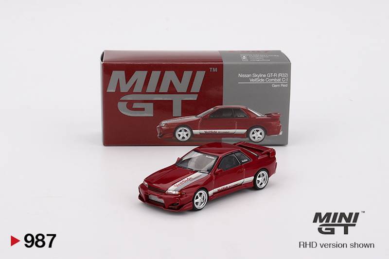 MINI GT 1:64 NISSAN SKYLINE GT-R (R32) VEILSIDE COMBAT C-I GEM RED