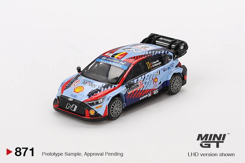MINI GT 1:64  HYUNDAI I20 N RALLY1 HYBRID #11 RALLYE MONTE-CARLO WINNER 2024