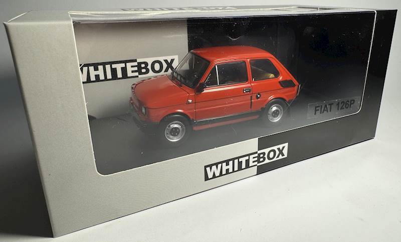 WHITEBOX 1:24 POLSKI FIAT 126P MALUCH RED CZERWONY