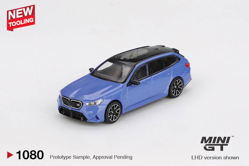 MINI GT 1:64 BMW M5 TOURING (G99) MARINA BAY BLUE METALLIC 2024 (BLISTER)