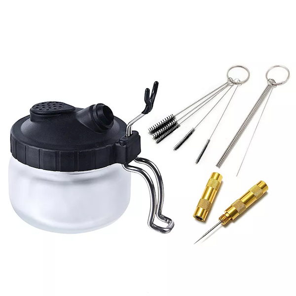 FINE-ART FA-614 Cleaning Pot - zestaw 2w1 do czyszczenia aerografu