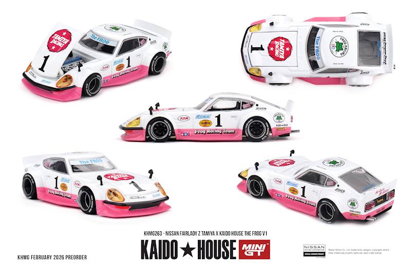 KAIDO HOUSE X MINI GT 1:64 NISSAN FAIRLADY Z TAMIYA X KAIDO HOUSE THE FROG V1 KHMG263