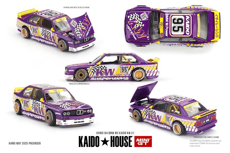 KAIDO HOUSE X MINI GT BMW E30 M3 KAIDO KW V1 1989