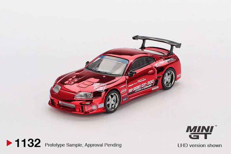 MINI GT 1:64 TOYOTA SUPRA (A80) TOP SECRET GT-300 RED CHROME