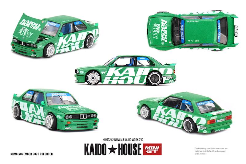 KAIDO HOUSE X MINI GT 1:64 BMW E30 M3 KAIDO WORKS V2 1989 KHMG242