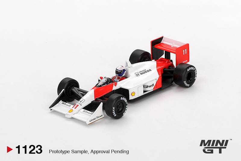 MINI GT 1:64 MCLAREN MP4/4 #11 JAPANESE GP 2ND PLACE ALAIN PROST 1988 MGT01123-L